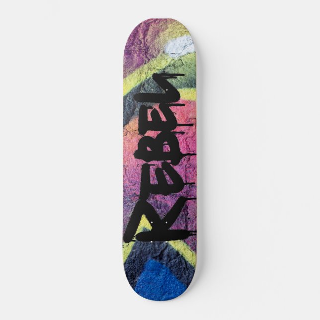 Graffiti Rebel Skateboard (Front)