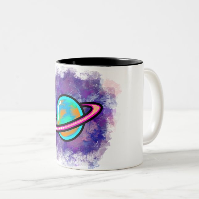 Graffiti Saturn Mug (Front Right)