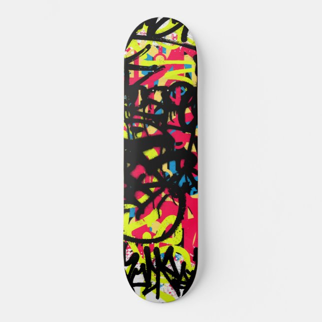 Graffiti Scribbles Skateboard (Front)