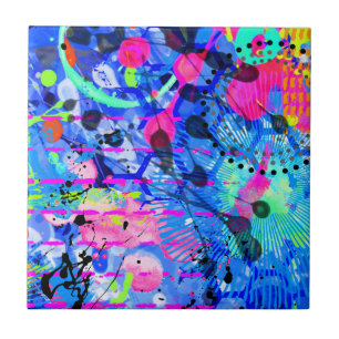 Graffiti Sea 1 Ceramic Tile