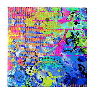 Graffiti Sea 2 Ceramic Tile