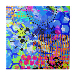 Graffiti Sea 3 Ceramic Tile