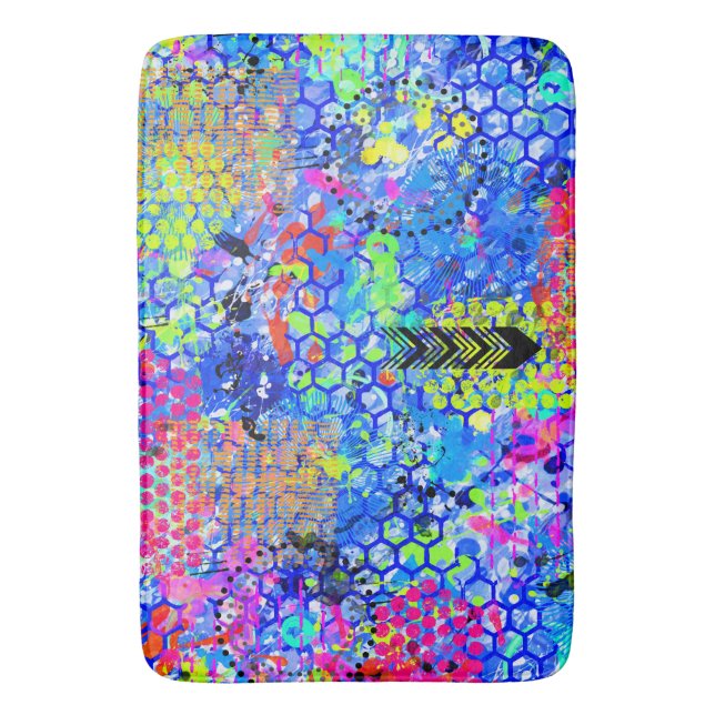 Graffiti Sea  Bath Mat (Front Vertical)