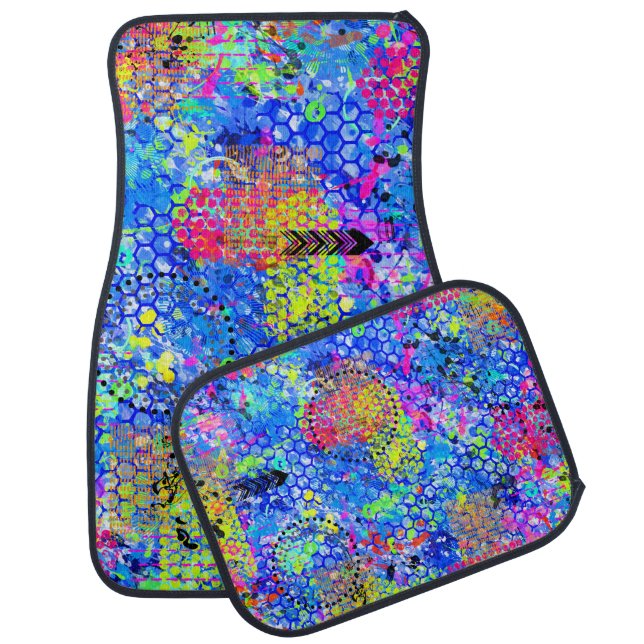 Graffiti Sea  Car Floor Mat (Set)