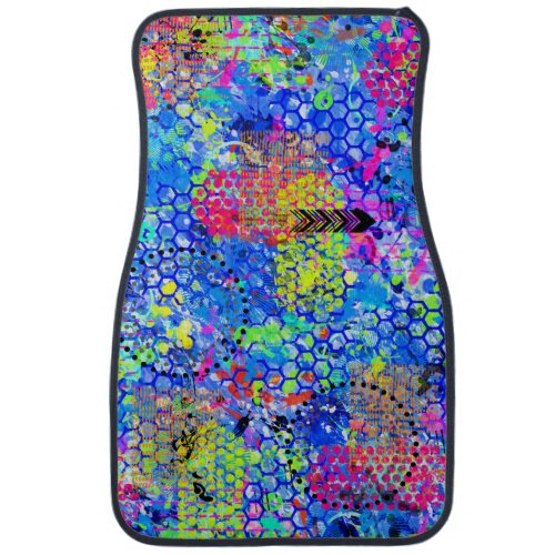 Graffiti Sea  Car Floor Mat