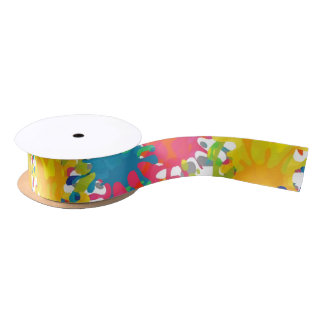 Graffiti Seamless Pattern Satin Ribbon