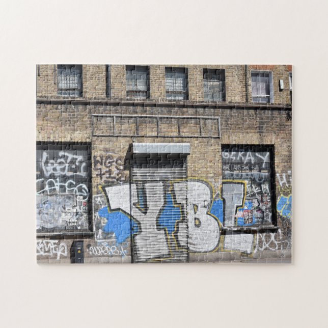 Graffiti Shoreditch Hackney London United Kingdom Jigsaw Puzzle (Horizontal)