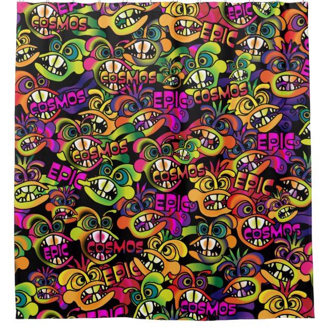 Graffiti  shower curtain (Front)