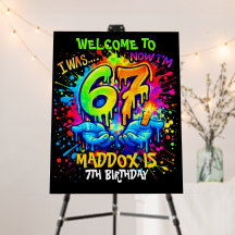 Graffiti Six Seven Birthday Party Trend Boy's