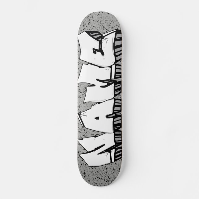 GRAFFITI SKATEBOARD ANY NAME OR WORD CAN BE MADE (Front)