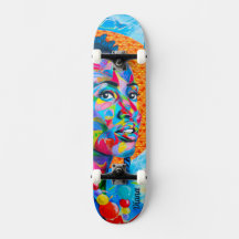 Graffiti Skateboard -Love, Diversity, and Equality