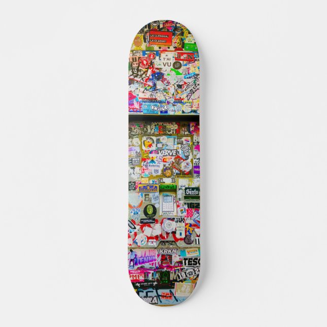 Graffiti Skateboard, Portugal Lisbon Sticker Art,  Skateboard (Front)