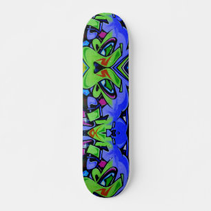 Graffiti skateboard. skateboard deck