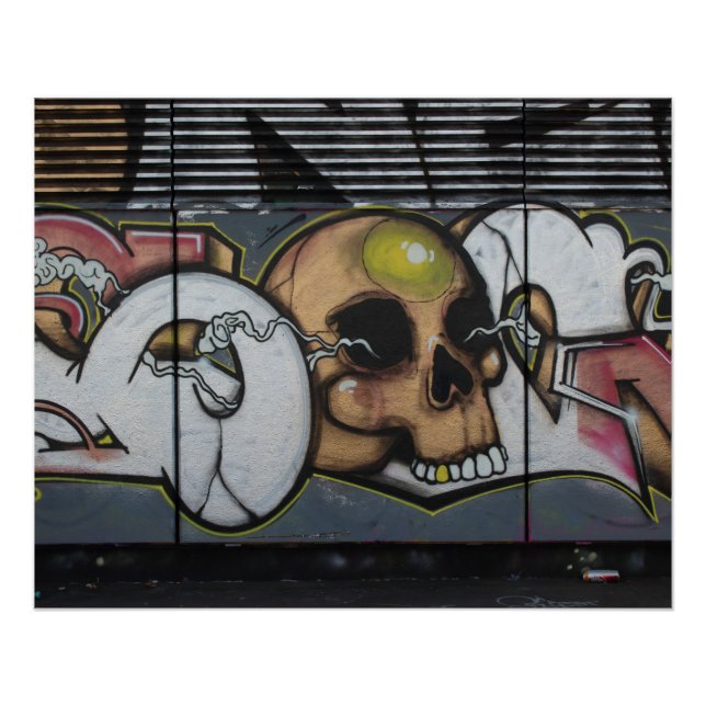 Graffiti Skull Poster (Front)
