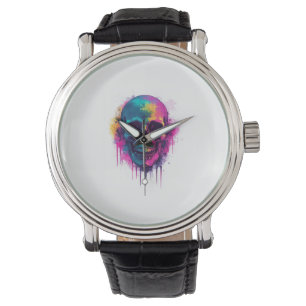 Graffiti Skull Rebel Watch