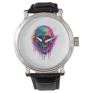Graffiti Skull Rebel Watch