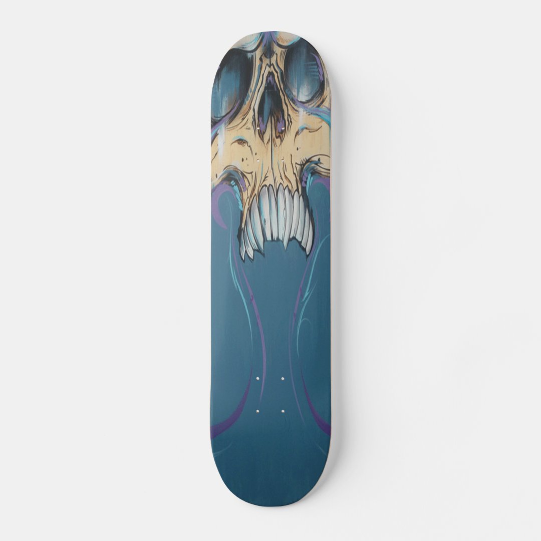 Graffiti Skull Skateboard | Zazzle