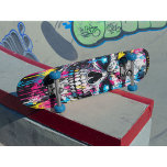 Graffiti Skull Skateboard Deck Neon Street Art<br><div class="desc">Turn heads at the skate park with this striking neon skull graffiti skateboard deck, featuring bold colors and edgy street art vibes. Designed for skaters who love urban style, rebellion, and high-impact visuals, this deck is perfect for both riding and display. Makes a great gift for teens, skateboarders, or anyone...</div>