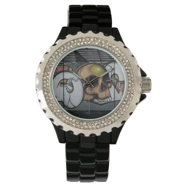 Graffiti Skull Watch (Front)