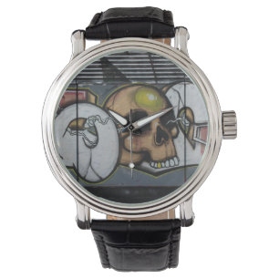 Graffiti Skull Watch