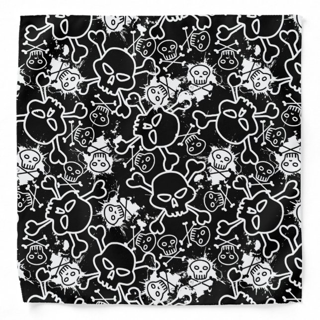Graffiti skulls bandana (Front)