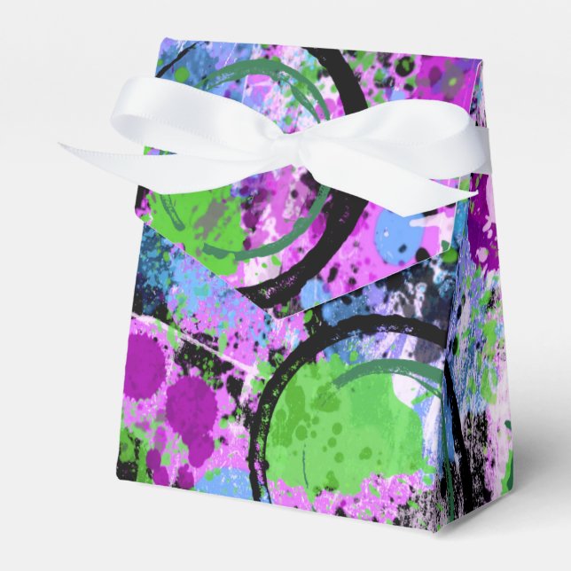 Graffiti Smoothie Favor Boxes (Front Side)