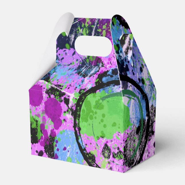 Graffiti Smoothie Favor Boxes (Front Side)