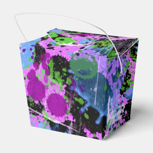 Graffiti Smoothie Favor Boxes (Back Side)