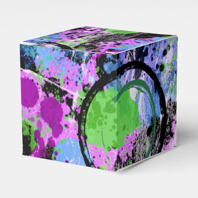 Graffiti Smoothie Favor Boxes (Front Side)