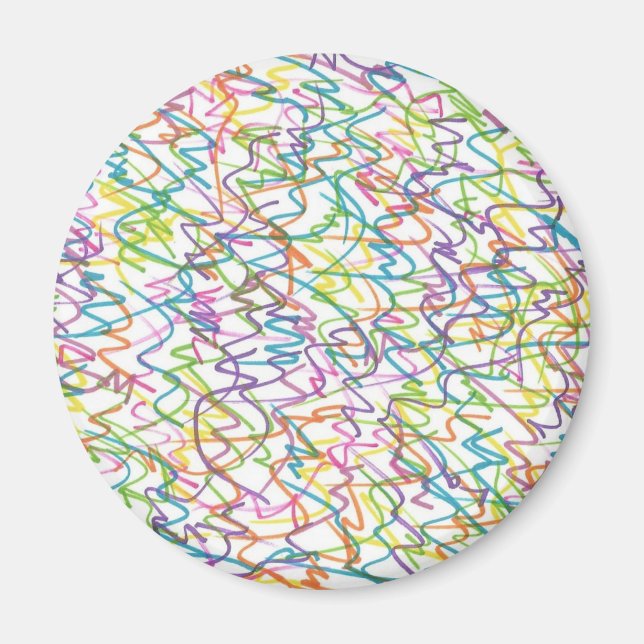 Graffiti Splatter Abstract Pattern Magnet (Front)