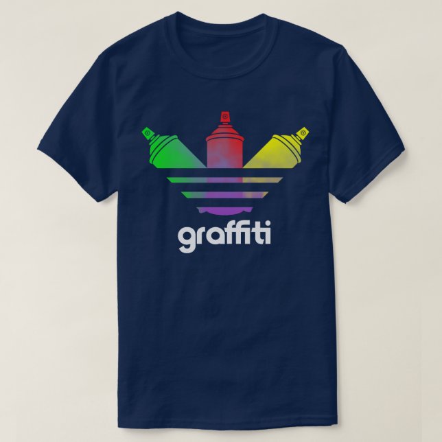 Graffiti Spray Can Art T-Shirt (Design Front)