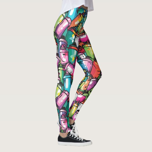 Graffiti spray cans  leggings (Right)