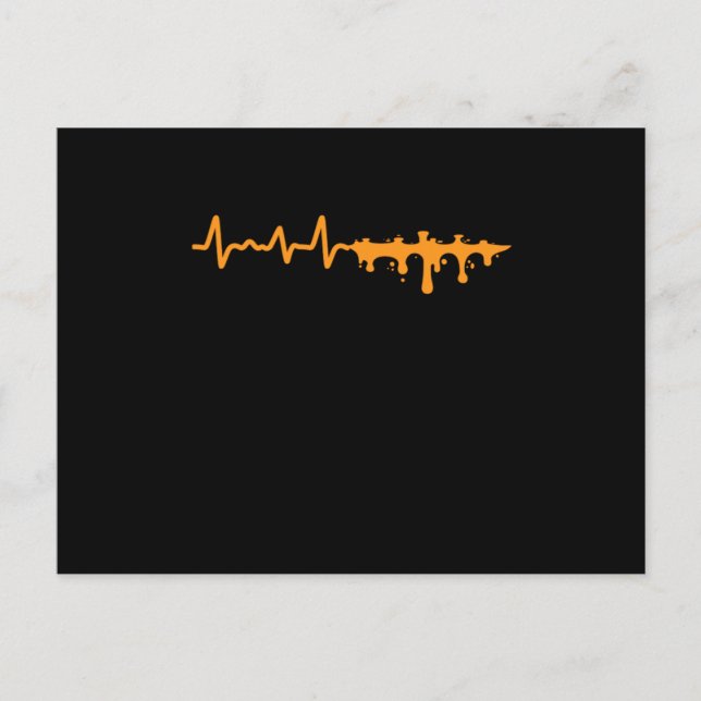 Graffiti Spray Paint Artist Heartbeat Hiphop Urban Postcard (Front)