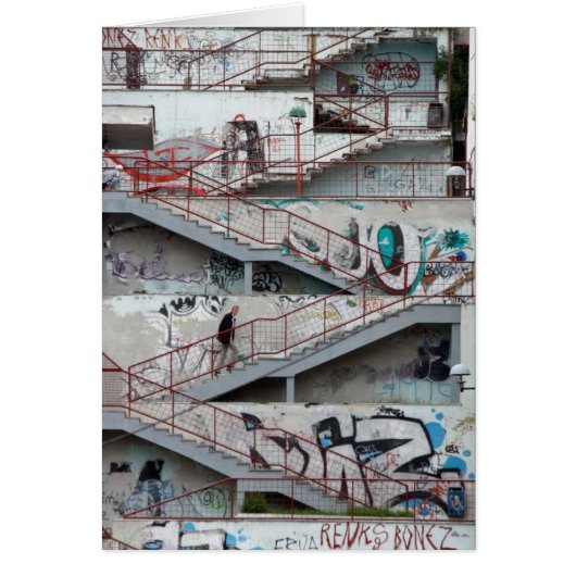 Graffiti Stairs, Sarajevo Cards (Front)