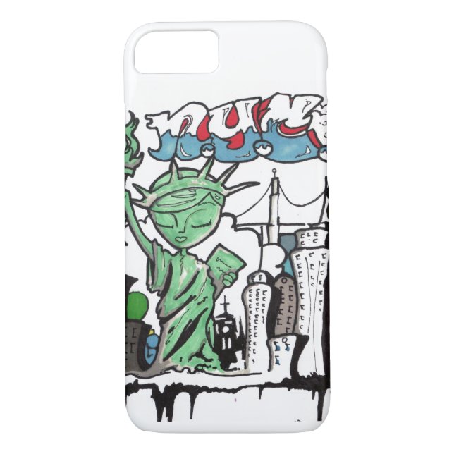 Graffiti statue of liberty Case-Mate iPhone case (Back)