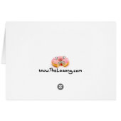 graffiti stencil art "make tea" slogan card (Back Horizontal)