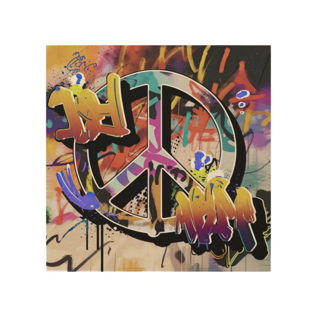 Graffiti Street Art A Canvas for Peace Symbols (Front)
