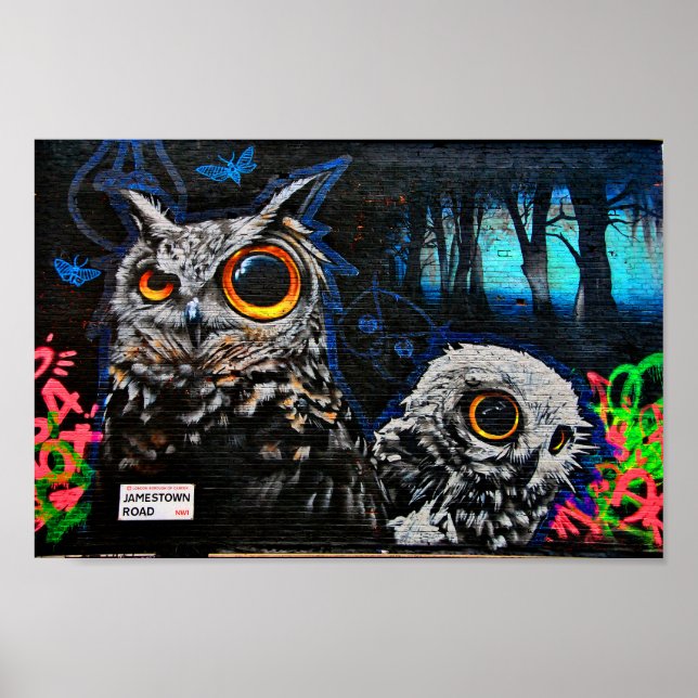 Graffiti Street Art Camden Town London Poster (Front)