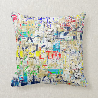 Graffiti street wall. Grunge wallart,street,backgr Throw Pillow
