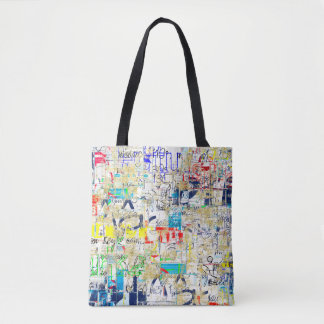 Graffiti street wall. Grunge wallart,street,backgr Tote Bag