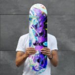 Graffiti street with Name Skateboard<br><div class="desc">Make this Cool Graffiti Skateboard with Name your own by adding your text. To access advanced editing tools, please go to "Personalize this template" and click on "Details", scroll down and press the "click to customize further" link. Ideal for any Occasion such as birthday or Graduation, for outdoor skateboarders who...</div>