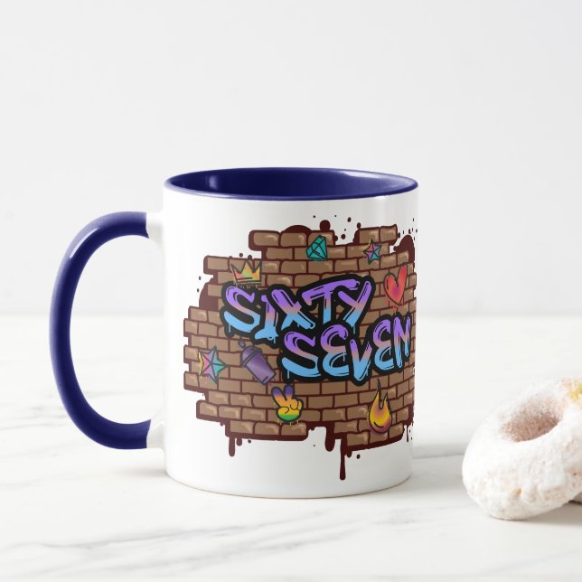 Graffiti Style 67 Mug (With Donut)