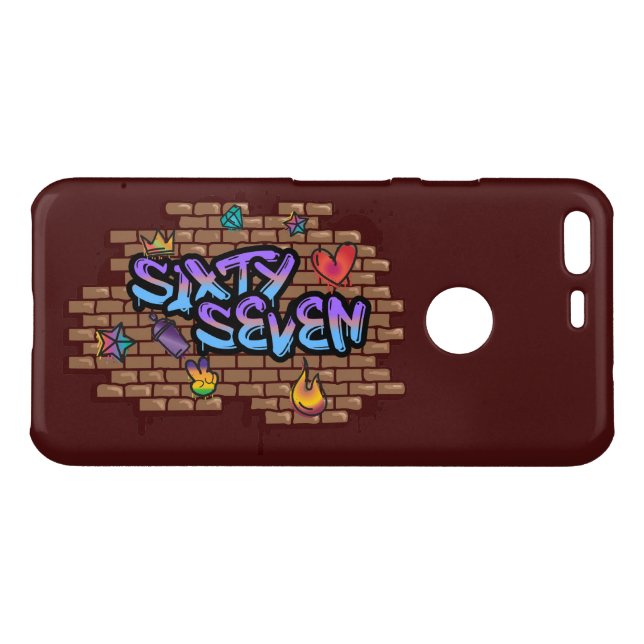 Graffiti Style 67 Uncommon Google Pixel Case (Back (Horizontal))