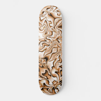 Graffiti Style Abstract Toasted Marshmallow Color Skateboard
