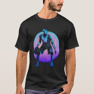 Graffiti Style Basketball Robot T-Shirt
