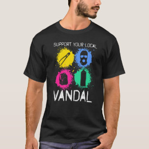 Graffiti Style Colos Hiphop Rap Spray T-Shirt