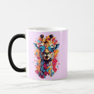 Graffiti Style Giraffe Portrait-58567 Color Morph Mug
