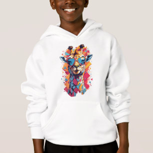 Graffiti Style Giraffe Portrait-58567 Hoodie