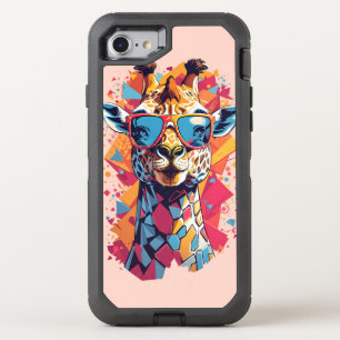 Graffiti Style Giraffe Portrait-58567 OtterBox Defender iPhone SE/8/7 Case