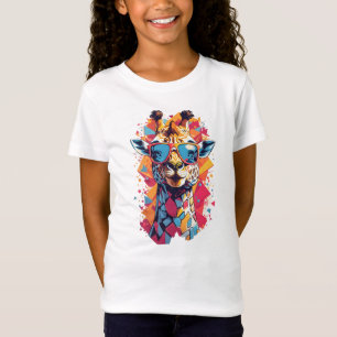 Graffiti Style Giraffe Portrait-58567 T-Shirt